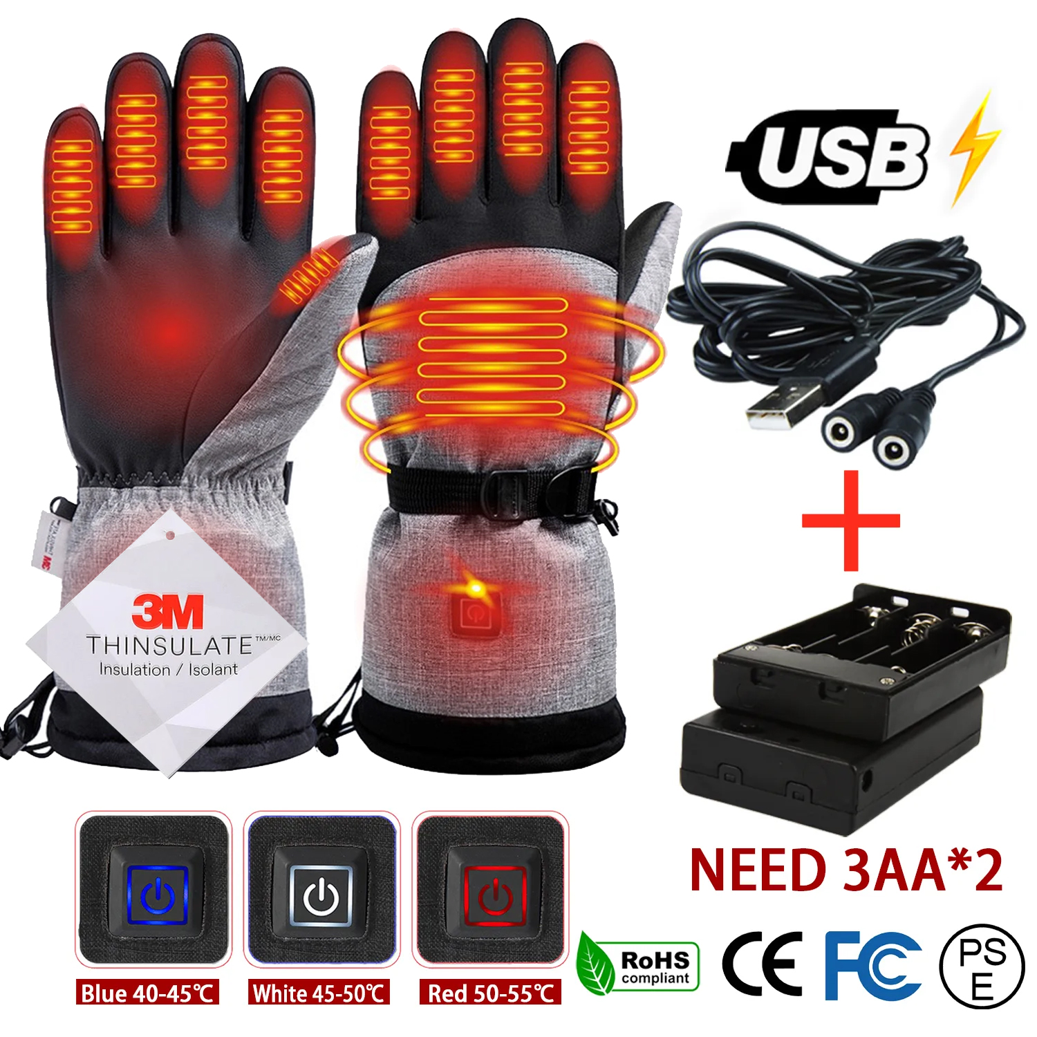 Winter Gloves 3M Cotton Heatin - Winter Glove Insulated บทวิจารณ์และราคา
