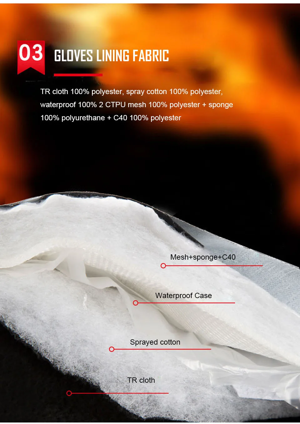 Winter Gloves 3M Cotton Heatin - Winter Glove Insulated บทวิจารณ์และราคา