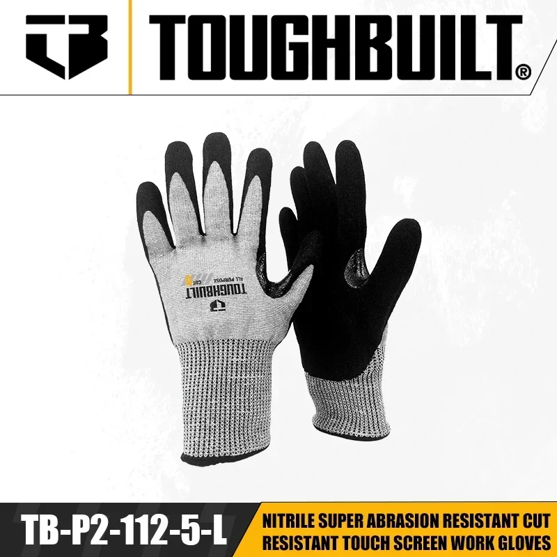 TOUGHBUILT TB-P2-112-5-L Nitri - Nitrile Mechanic Glove บทวิจารณ์และราคา