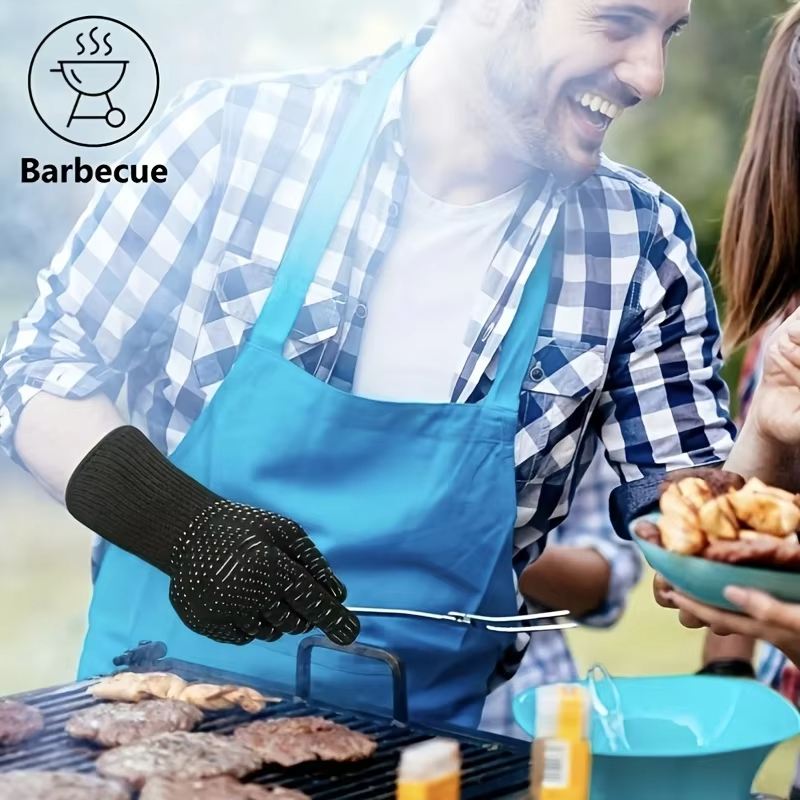 One Piece BBQ Gloves High Temp - Oven Mitt Silicone บทวิจารณ์และราคา