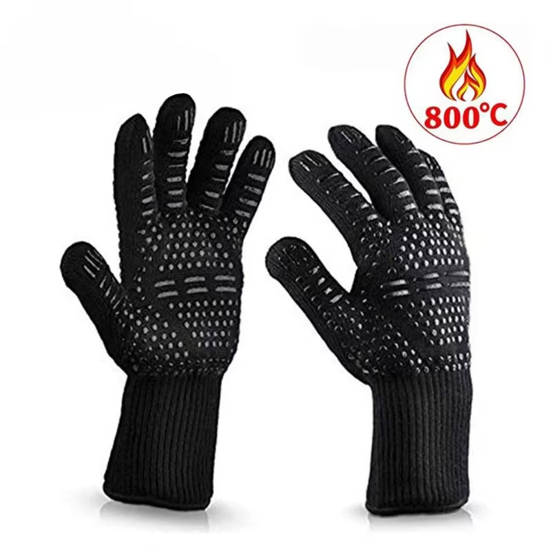 One Piece BBQ Gloves High Temp - Oven Mitt Silicone บทวิจารณ์และราคา
