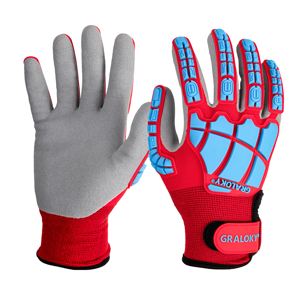 Anti-Impact Anti-Slip Nitrile  - Work Glove Impact บทวิจารณ์และราคา