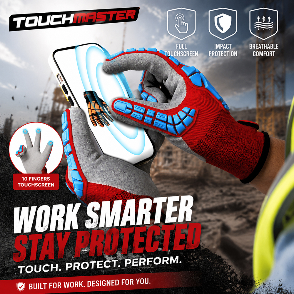 Anti-Impact Anti-Slip Nitrile  - Work Glove Impact บทวิจารณ์และราคา