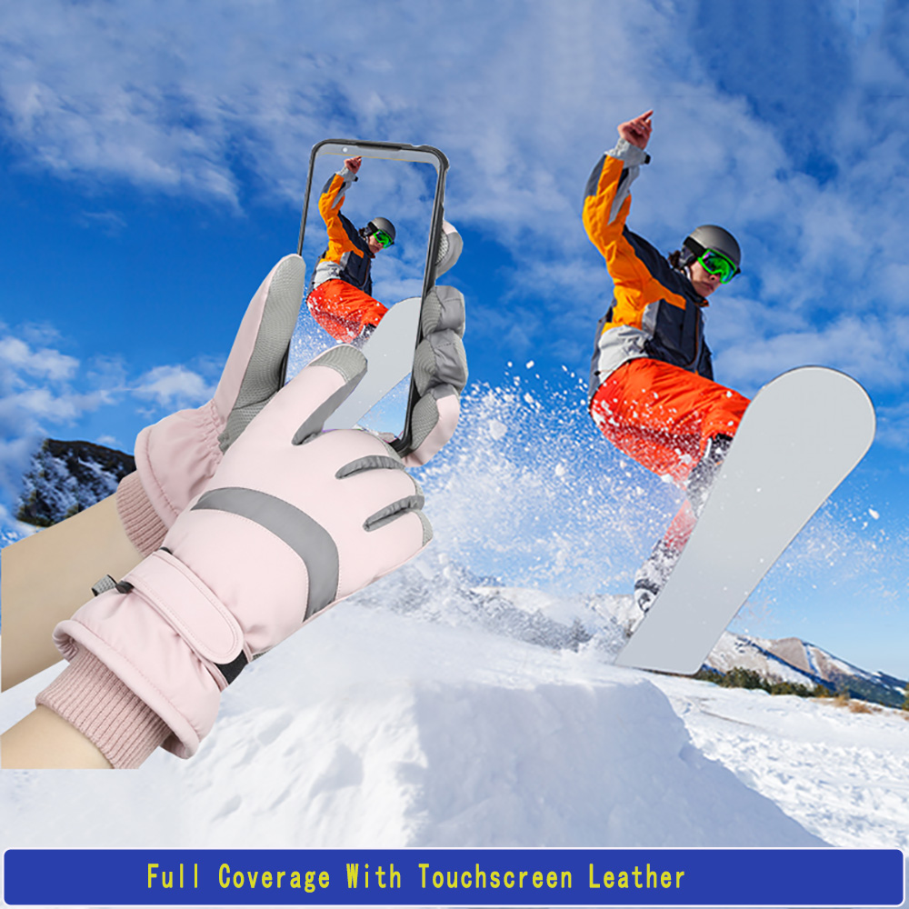 YANBIGUO Ski Gloves Winter Glo - Ski Glove Waterproof บทวิจารณ์และราคา