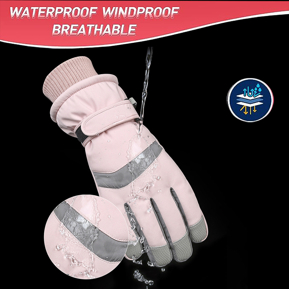 YANBIGUO Ski Gloves Winter Glo - Ski Glove Waterproof บทวิจารณ์และราคา