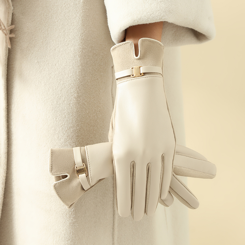 1 Pair of Gloves for Women in  - Leather Driving Glove บทวิจารณ์และราคา
