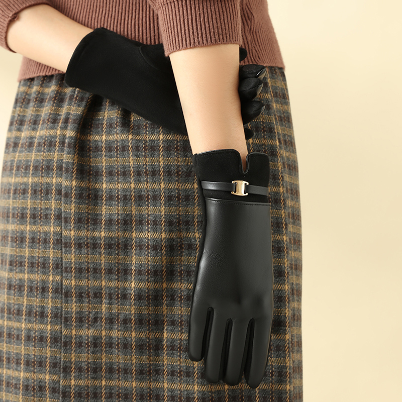 1 Pair of Gloves for Women in  - Leather Driving Glove บทวิจารณ์และราคา