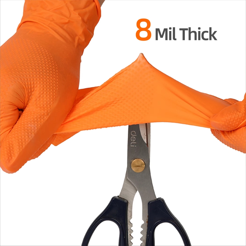 8mil Heavy Duty Industrial Ora - Nitrile Mechanic Glove บทวิจารณ์และราคา