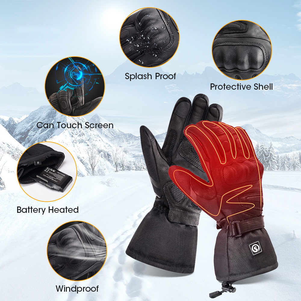 Snow Deer Winter Electric Heat - Ski Glove Waterproof บทวิจารณ์และราคา