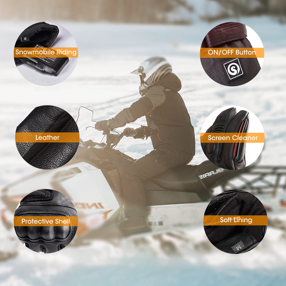 Snow Deer Winter Electric Heat - Ski Glove Waterproof บทวิจารณ์และราคา