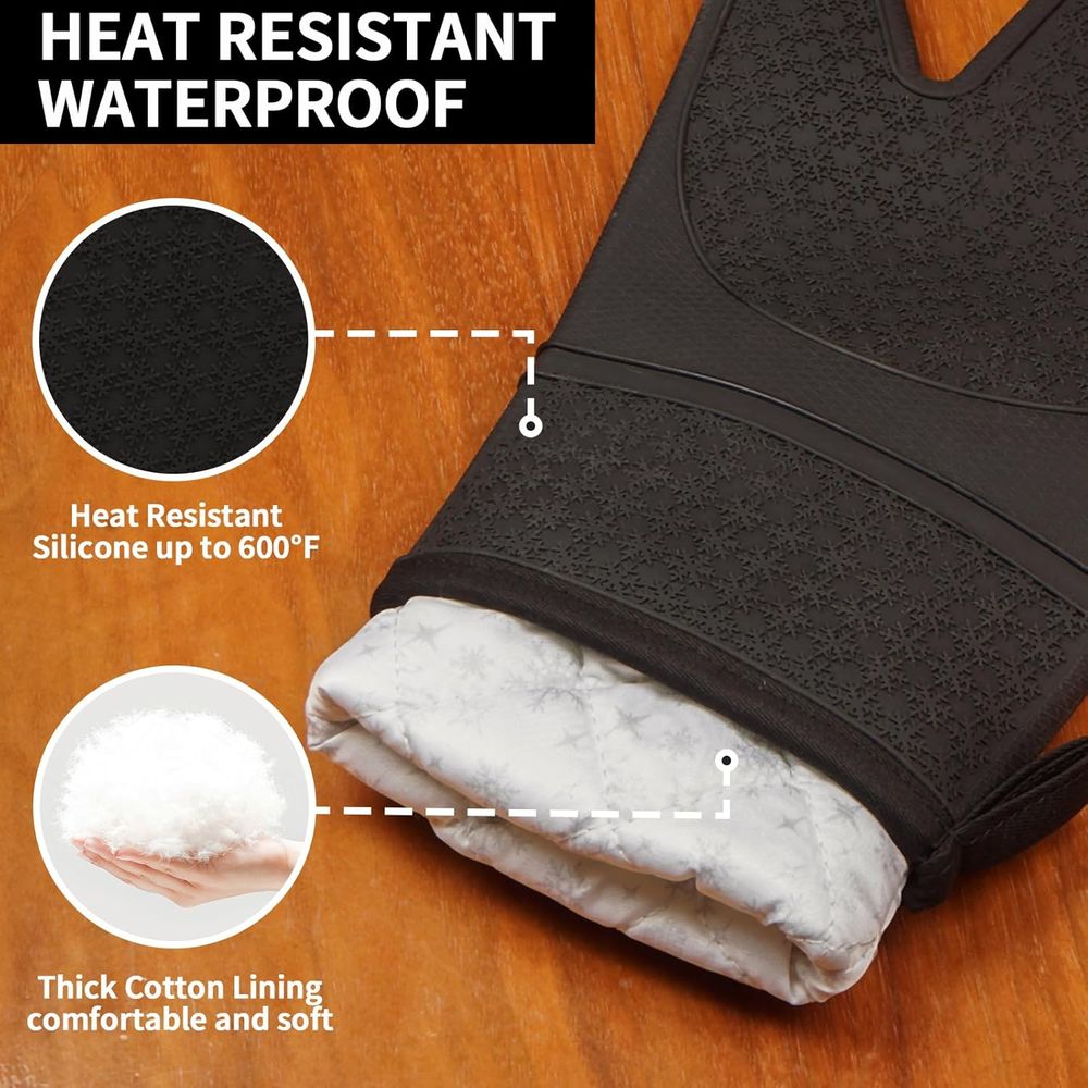 Heat Resistant Silicone Oven M - Heat Resistant Glove บทวิจารณ์และราคา