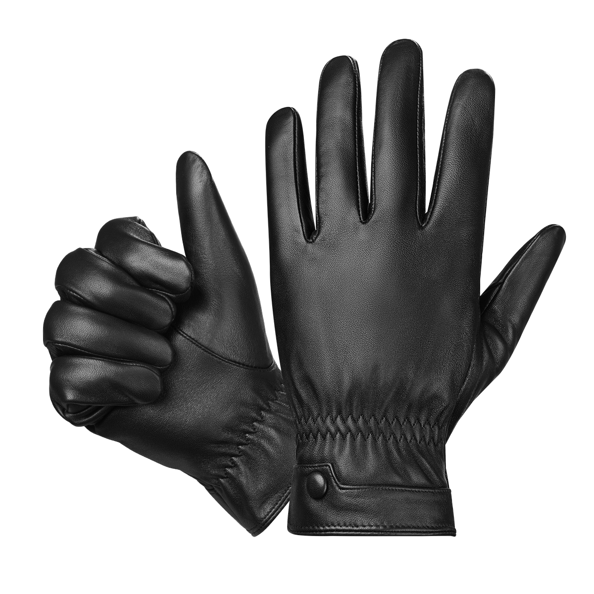 BISON DENIM Genuine Sheepskin  - Leather Driving Glove บทวิจารณ์และราคา