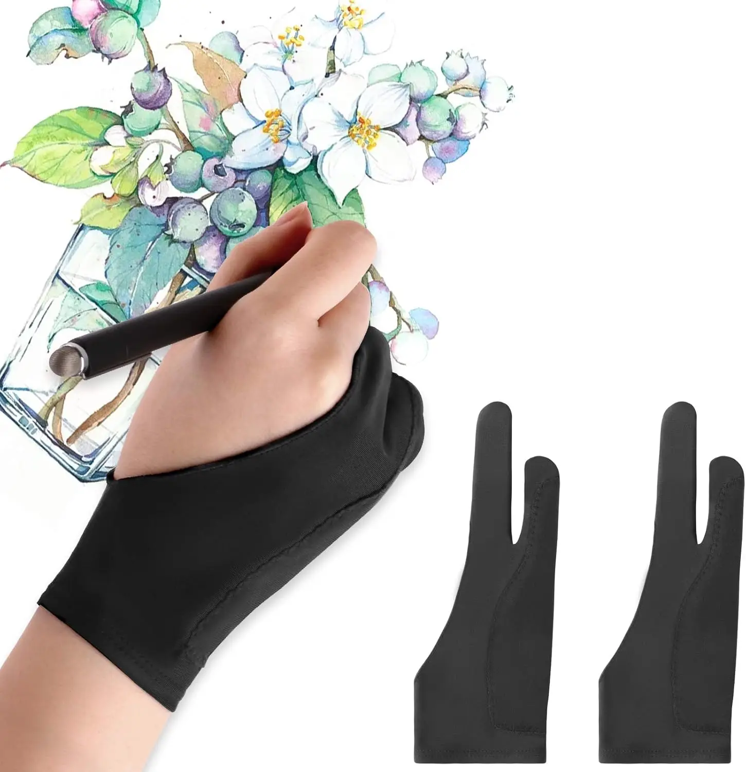 S/M/L Anti-touch Gloves Two-Fi - Touchscreen Glove Capacitive บทวิจารณ์และราคา