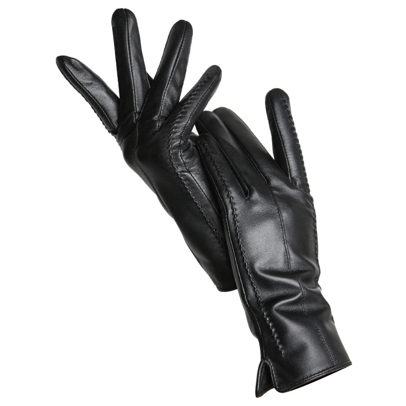 Women's Sheepskin Gloves Winte - Leather Driving Glove บทวิจารณ์และราคา
