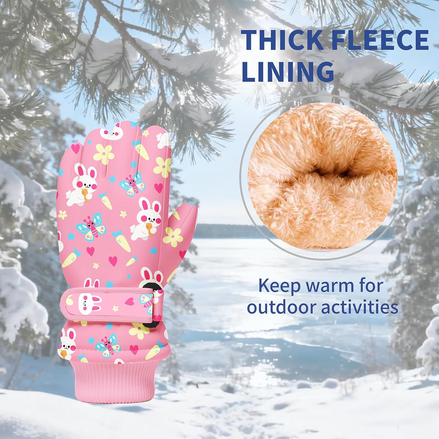 Kids Winter Snow Gloves, Water - Winter Glove Insulated บทวิจารณ์และราคา