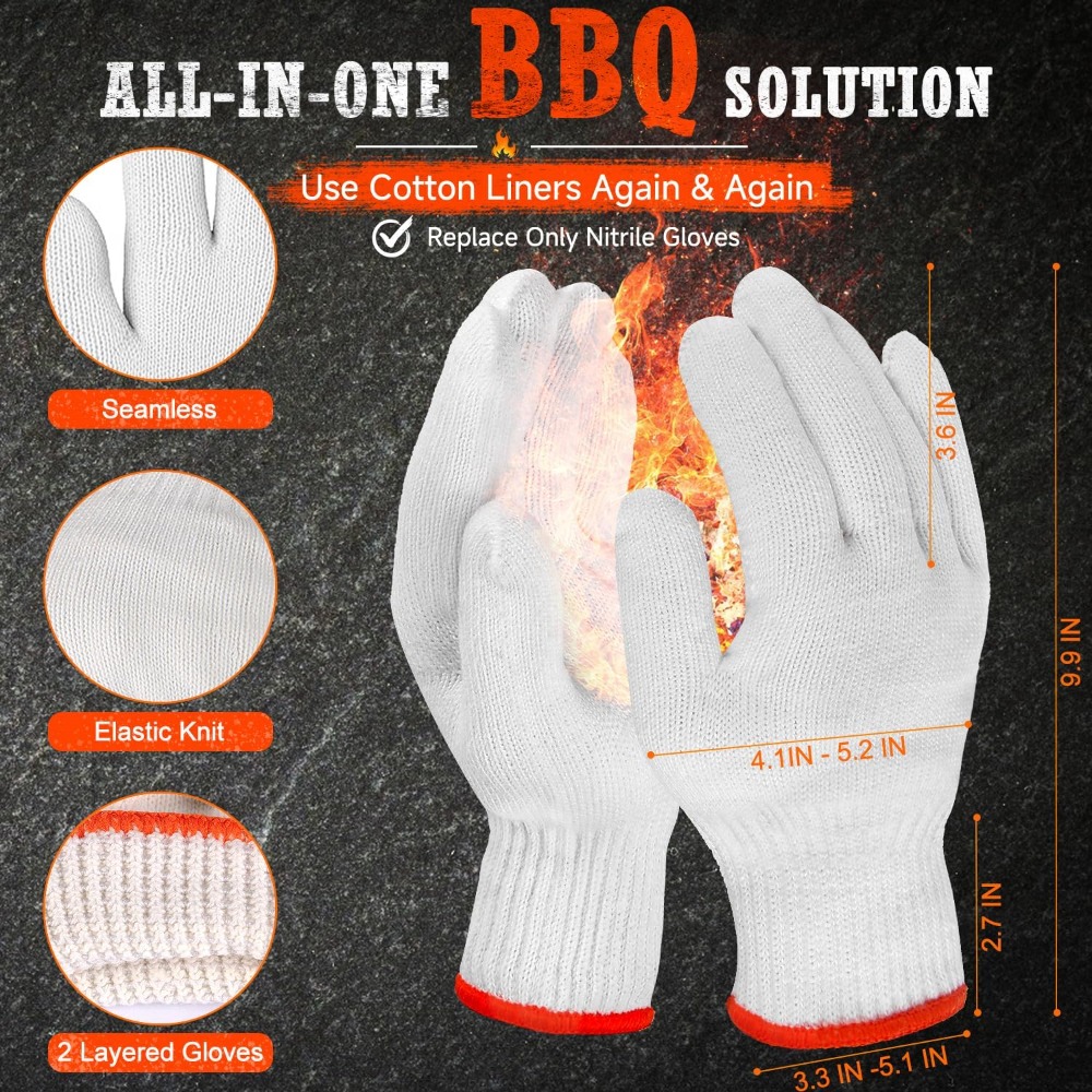 50 Disposable Nitrile Gloves + - Heat Resistant Glove บทวิจารณ์และราคา
