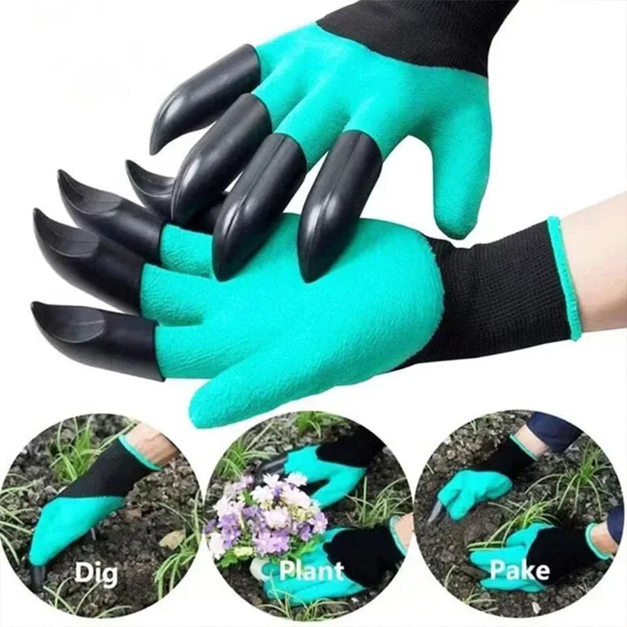 1Pair Gardening Gloves with Cl - Gardening Glove Waterproof บทวิจารณ์และราคา