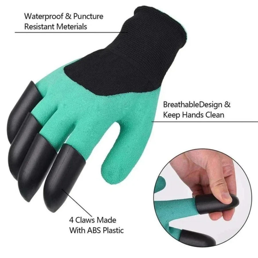1Pair Gardening Gloves with Cl - Gardening Glove Waterproof บทวิจารณ์และราคา