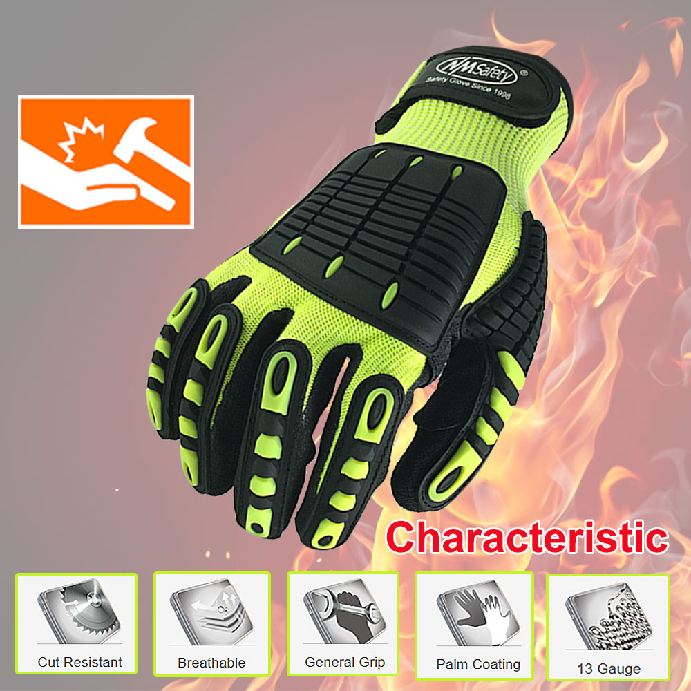NMSafety High Quality Gloves S - Work Glove Impact บทวิจารณ์และราคา