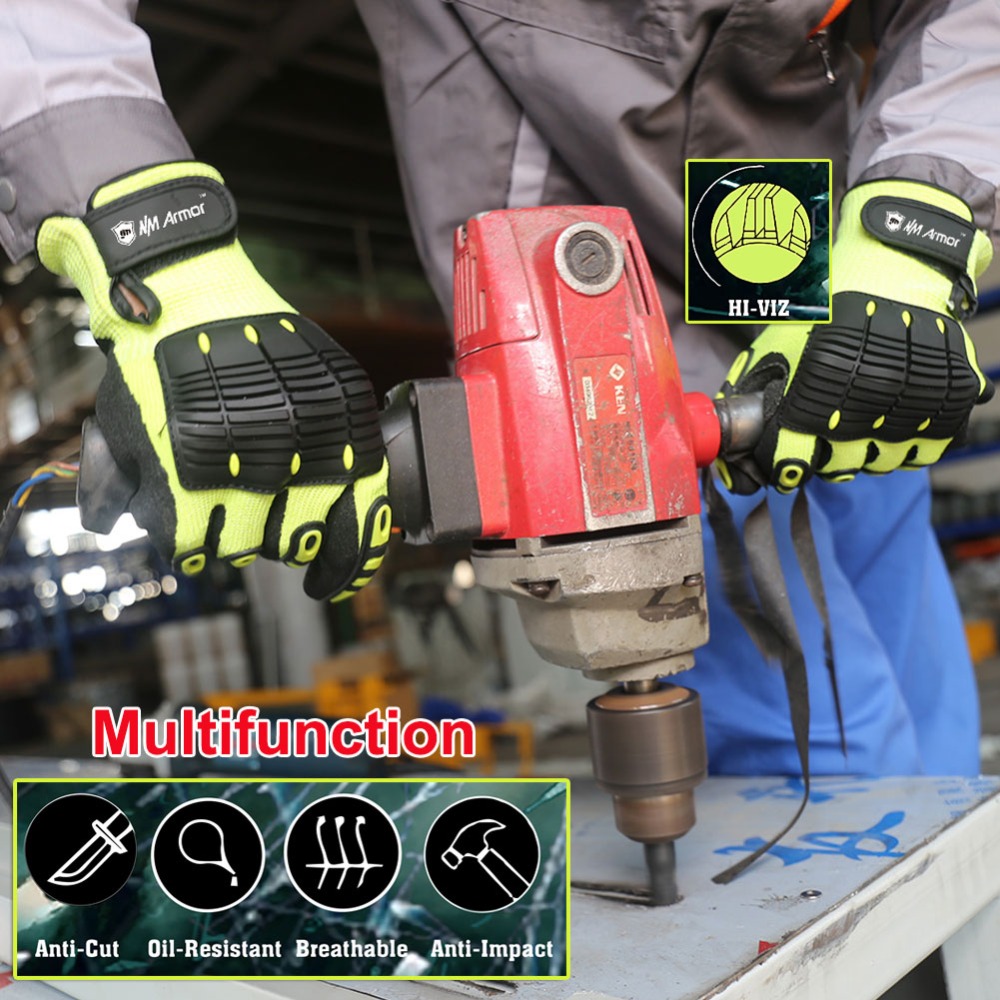 NMSafety High Quality Gloves S - Work Glove Impact บทวิจารณ์และราคา