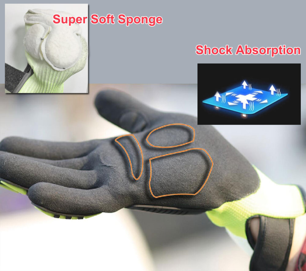 NMSafety High Quality Gloves S - Work Glove Impact บทวิจารณ์และราคา
