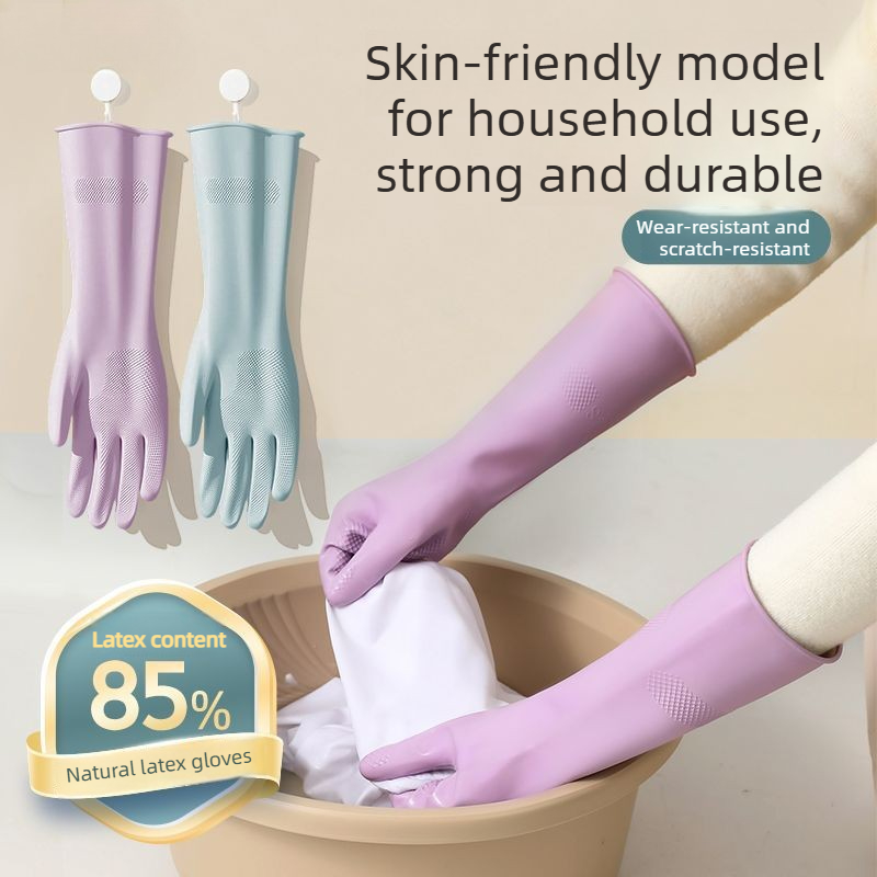 Latex Dish Washing Gloves,with - Dish Glove Rubber บทวิจารณ์และราคา