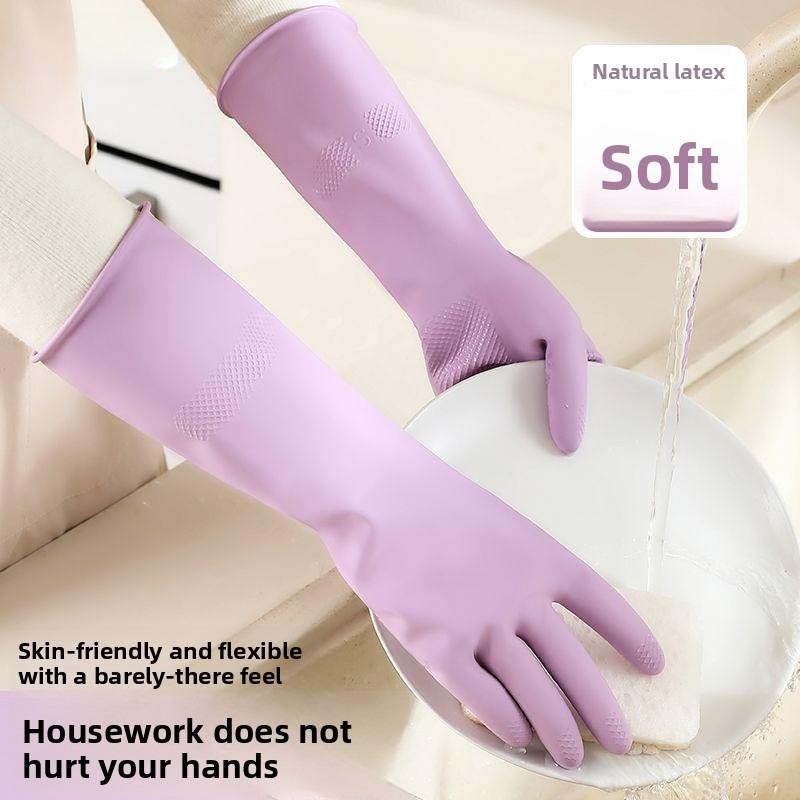Latex Dish Washing Gloves,with - Dish Glove Rubber บทวิจารณ์และราคา