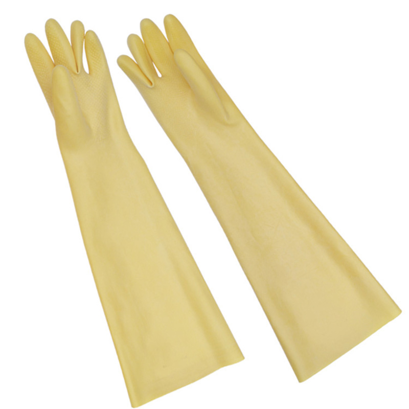 Long Rubber Thick Latex Cleani - Dish Glove Rubber บทวิจารณ์และราคา