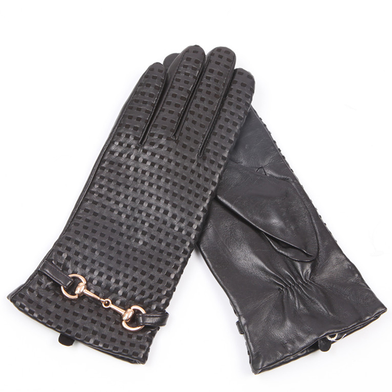Real Leather Gloves Female The - Wool Glove Lined บทวิจารณ์และราคา