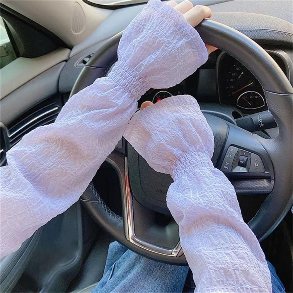 Summer Outdoor Lace Mesh Sun P - Fingerless Glove Knit บทวิจารณ์และราคา
