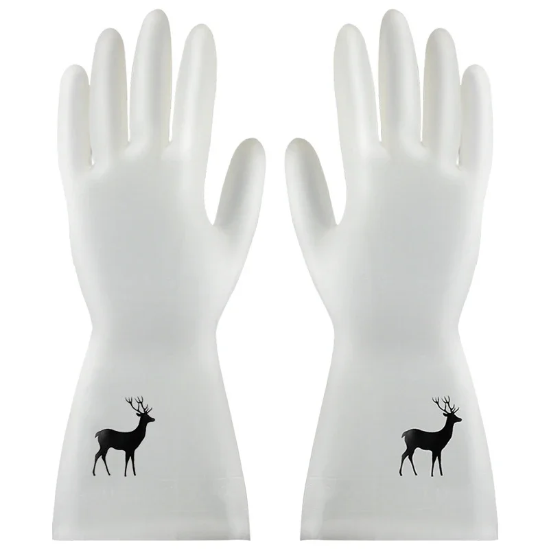 Waterproof Rubber Latex Dish W - Dish Glove Rubber บทวิจารณ์และราคา