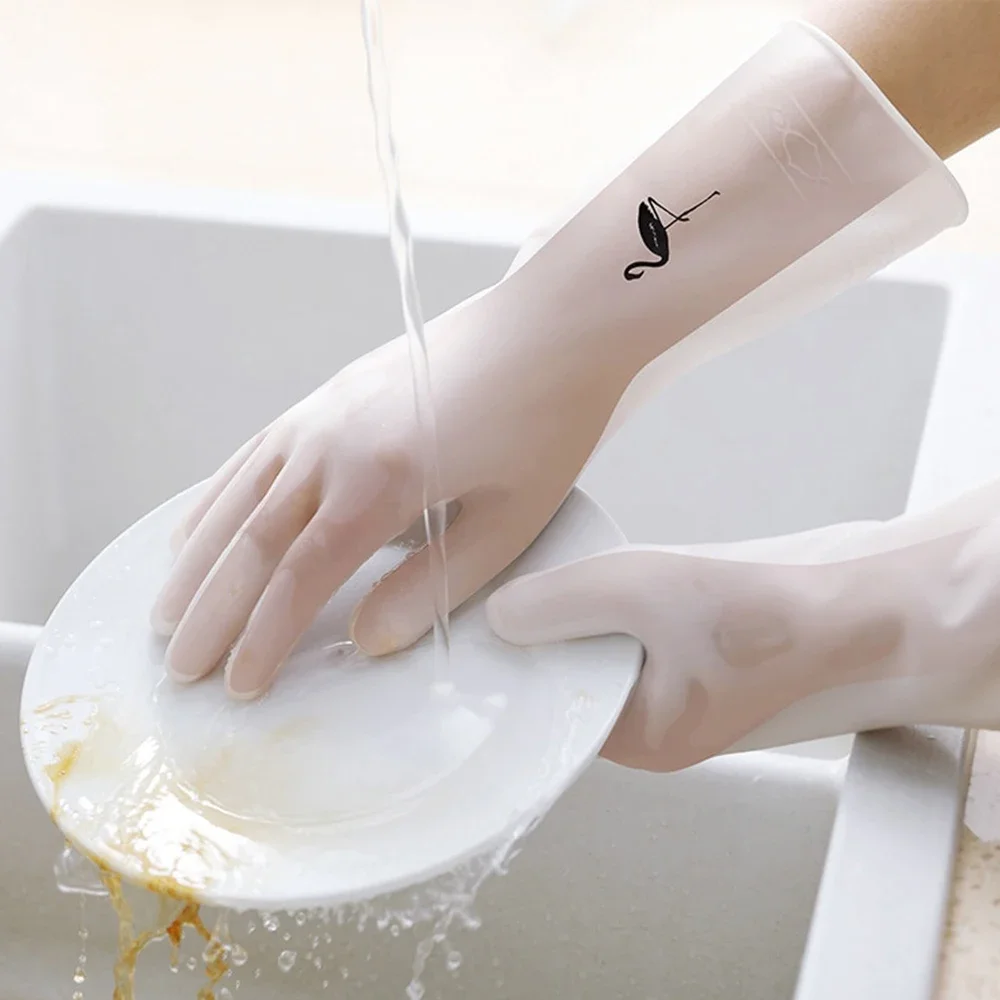 Waterproof Rubber Latex Dish W - Dish Glove Rubber บทวิจารณ์และราคา