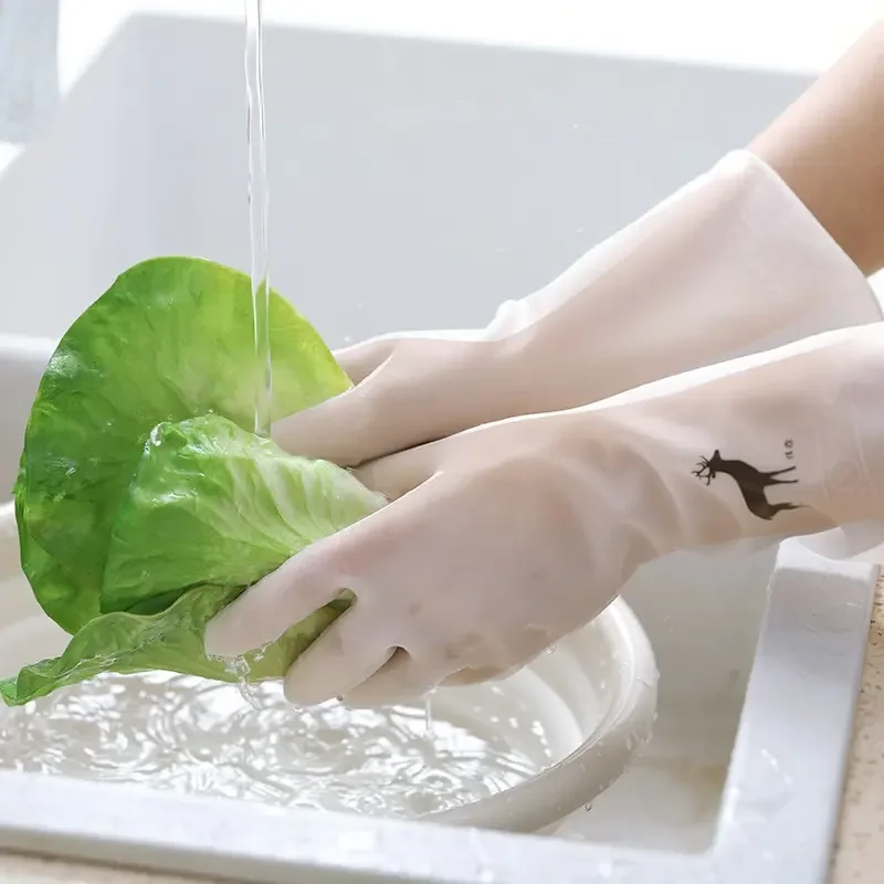 Waterproof Rubber Latex Dish W - Dish Glove Rubber บทวิจารณ์และราคา