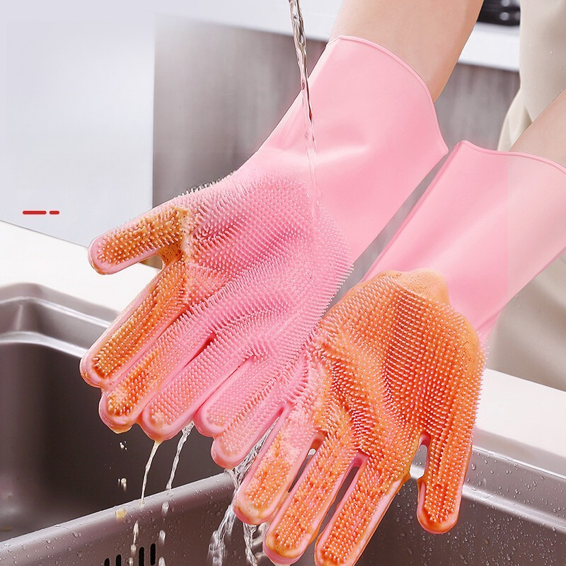 Silicone Dishwashing Gloves, M - Dish Glove Rubber บทวิจารณ์และราคา