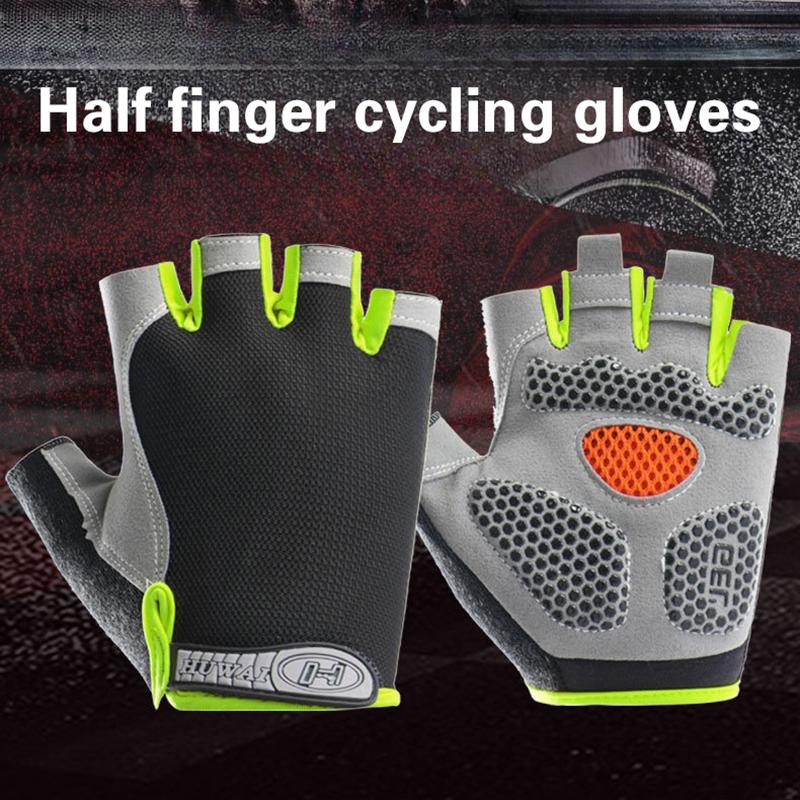 Half Finger Cycling Gloves Men - Cycling Glove Padded บทวิจารณ์และราคา