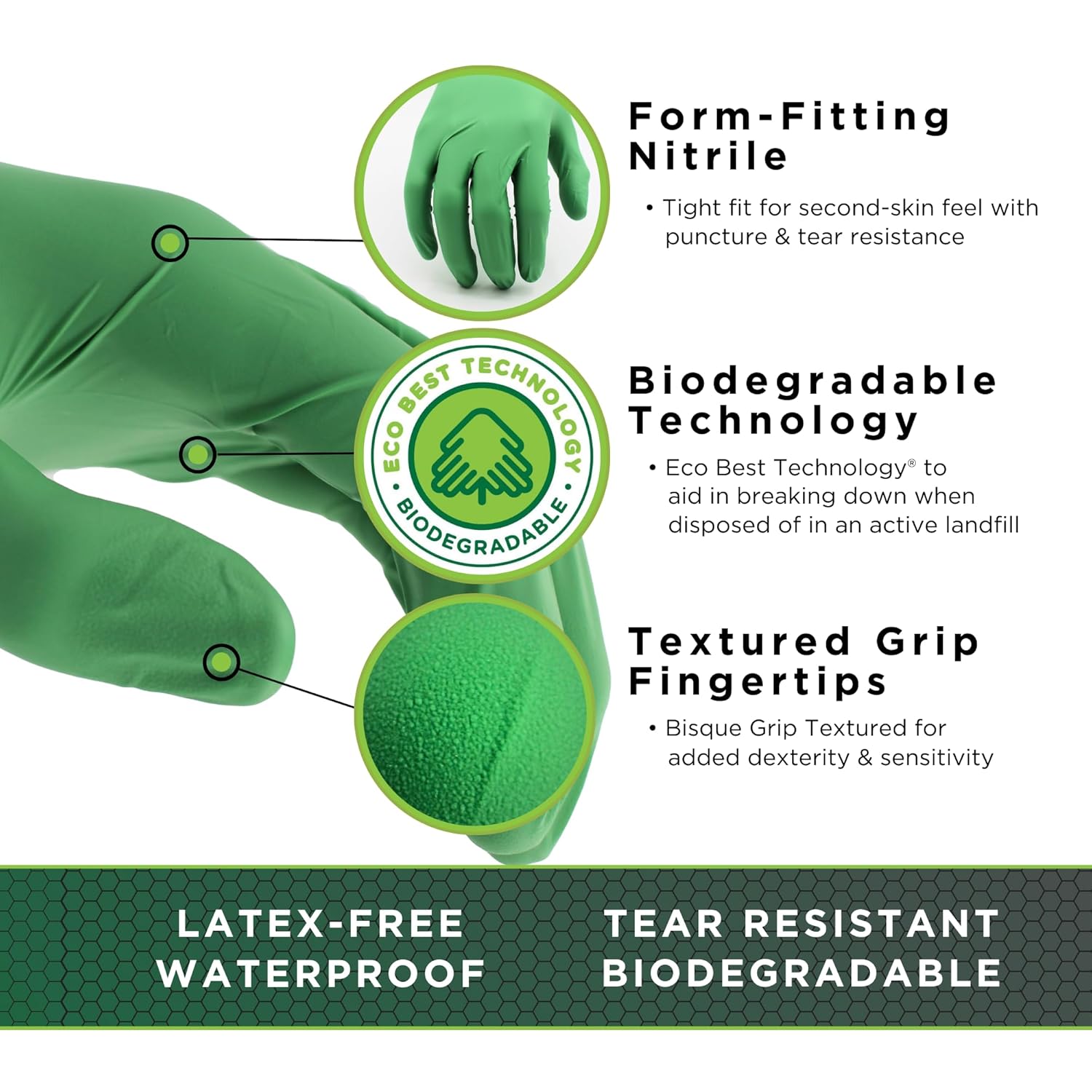 Eco-Friendly Nitrile Disposabl - Latex Disposable Glove บทวิจารณ์และราคา