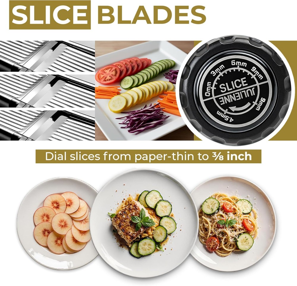 Adjustable Mandoline Food Slic - Cut Resistant Glove บทวิจารณ์และราคา