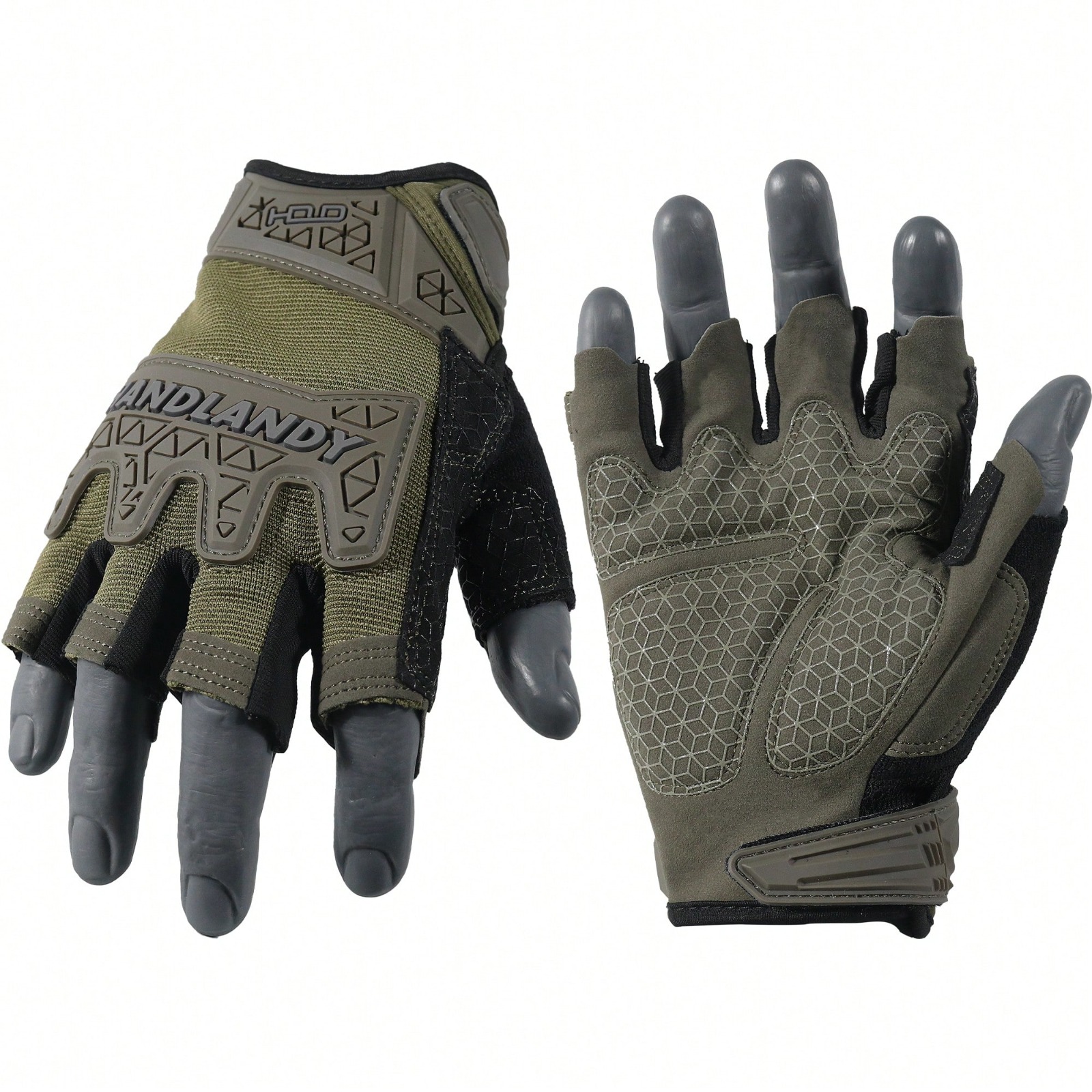 Tactical Fingerless Impact Glo - Work Glove Impact บทวิจารณ์และราคา