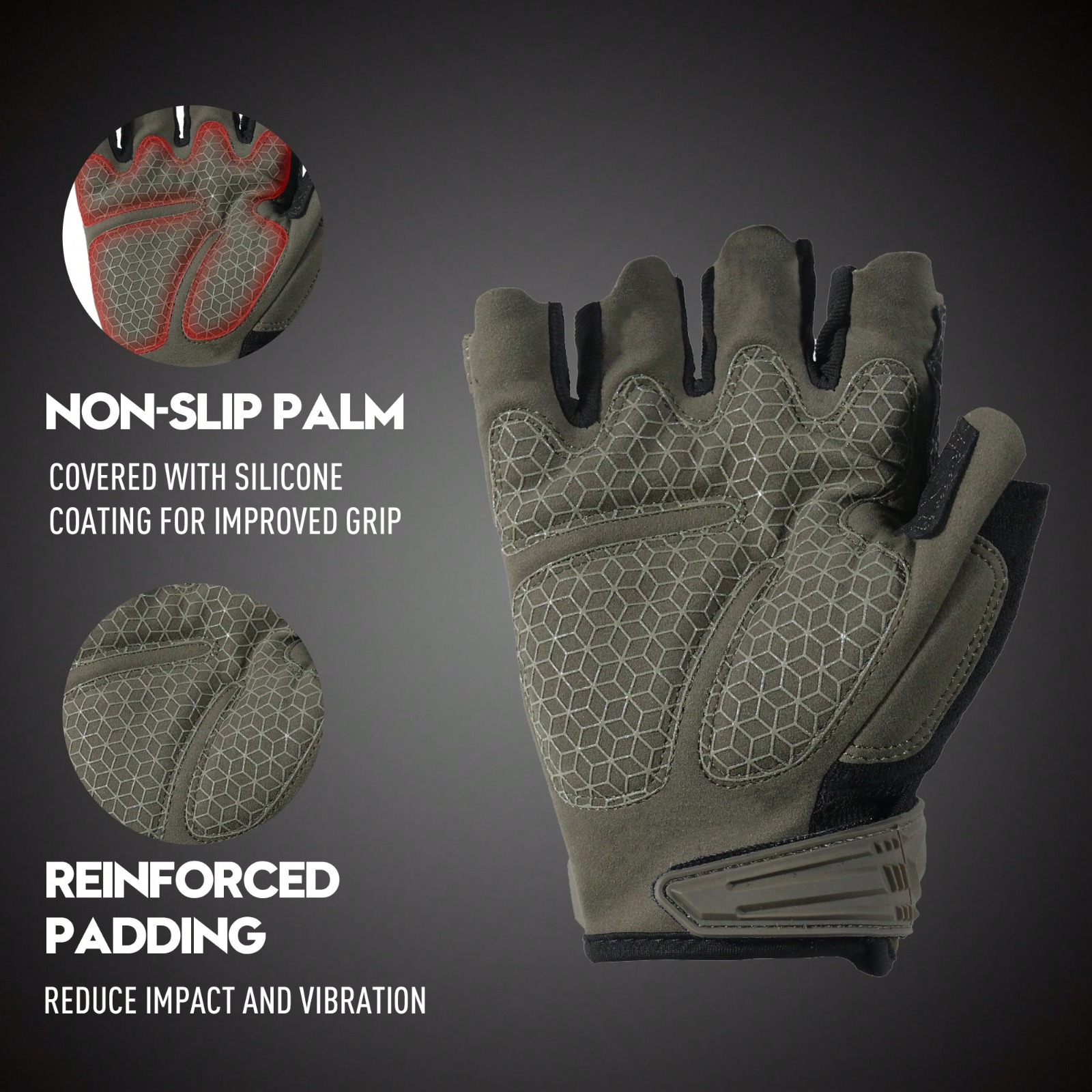 Tactical Fingerless Impact Glo - Work Glove Impact บทวิจารณ์และราคา