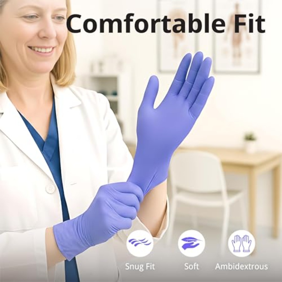 SwiftGrip Disposable Nitrile E - Exam Glove Nitrile บทวิจารณ์และราคา