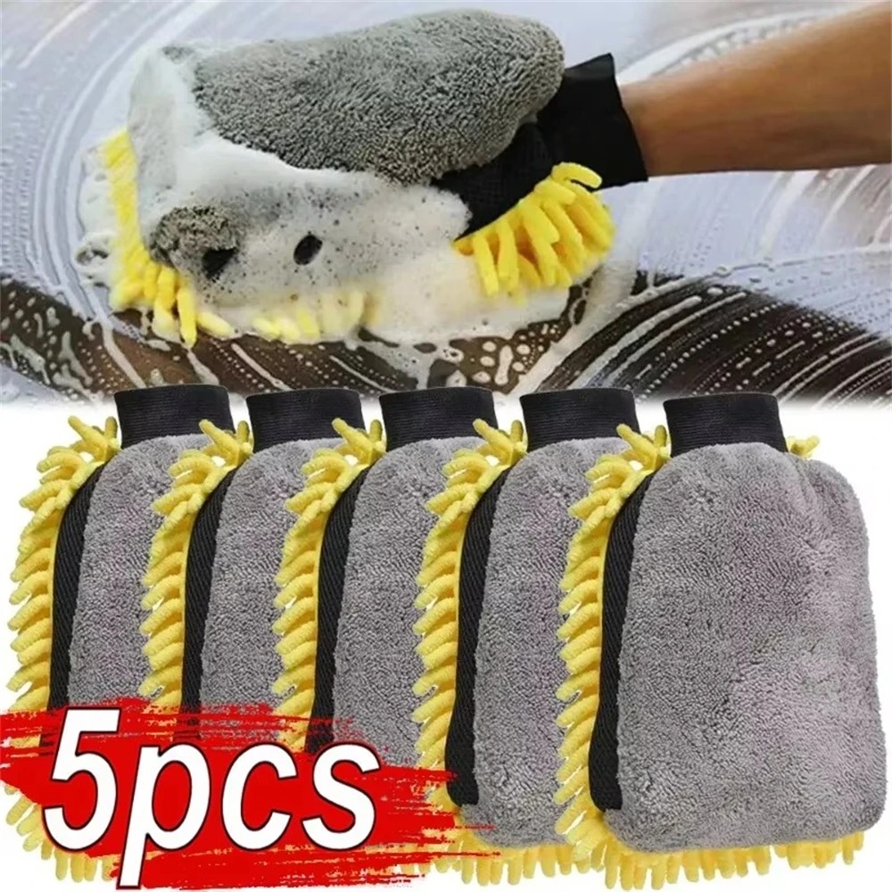 1/5pcs Car Washing Gloves Wate - Gardening Glove Waterproof บทวิจารณ์และราคา