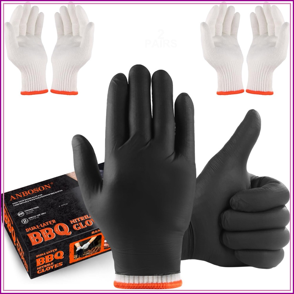 Disposable BBQ Gloves 100 Pack - Heat Resistant Glove บทวิจารณ์และราคา