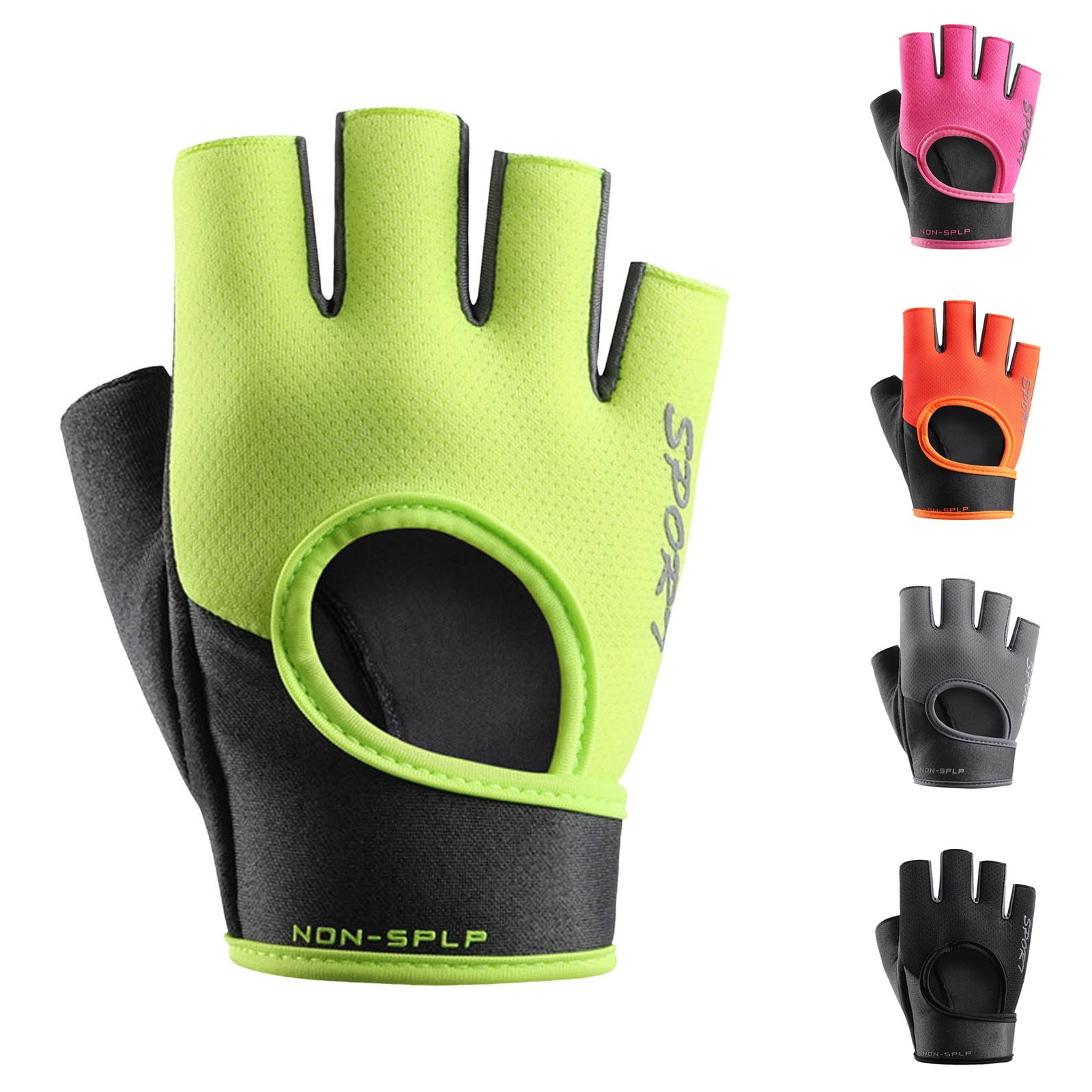 Cycling Sport Half Finger Glov - Workout Glove Gym บทวิจารณ์และราคา