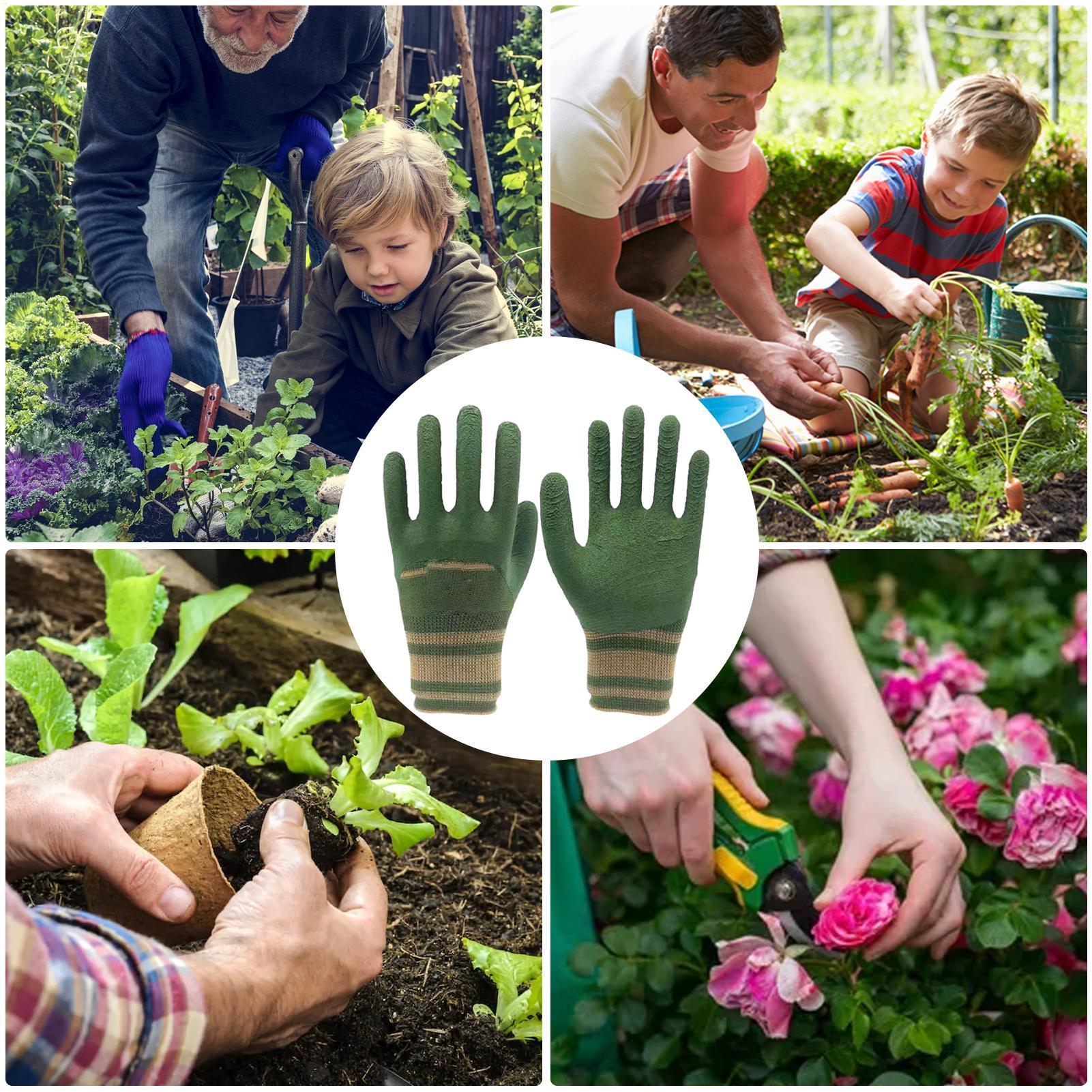 1Pair of Gardening Gloves Rubb - Gardening Glove Waterproof บทวิจารณ์และราคา