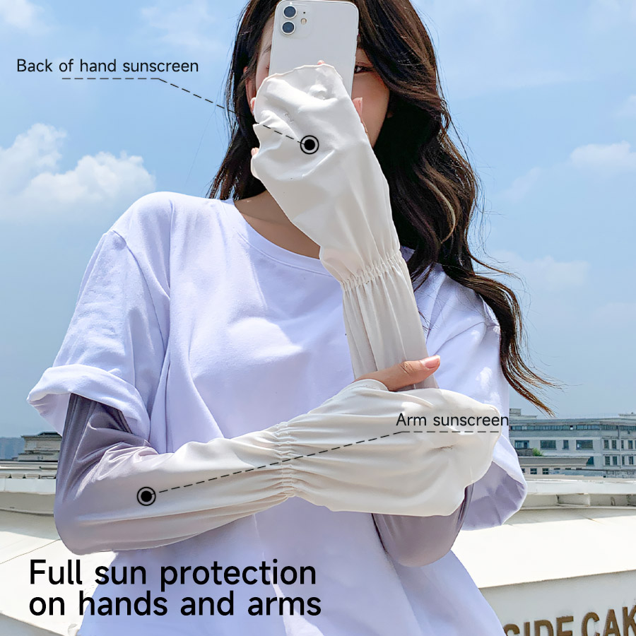 Driving Fingerless Sun Sleeves - Fingerless Glove Knit บทวิจารณ์และราคา