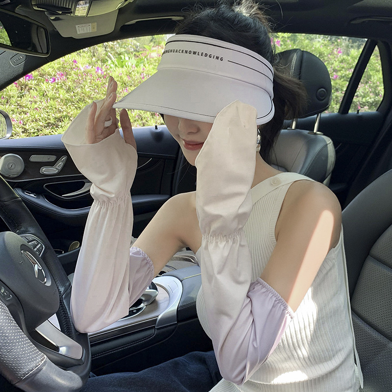 Driving Fingerless Sun Sleeves - Fingerless Glove Knit บทวิจารณ์และราคา