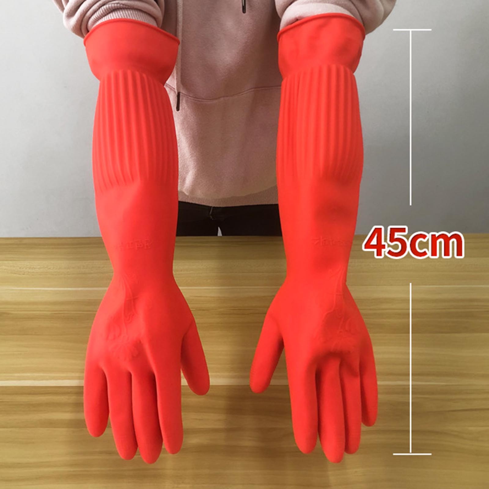 1pair Flexible Comfortable Rub - Dish Glove Rubber บทวิจารณ์และราคา