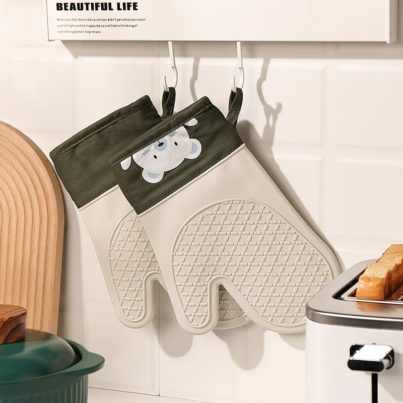Silicone heat insulation glove - Oven Mitt Silicone บทวิจารณ์และราคา