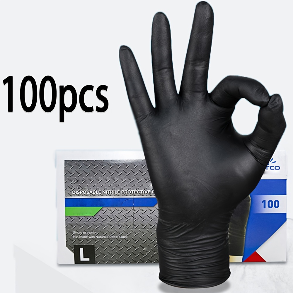 Black Nitrile Disposable Glove - Nitrile Mechanic Glove บทวิจารณ์และราคา