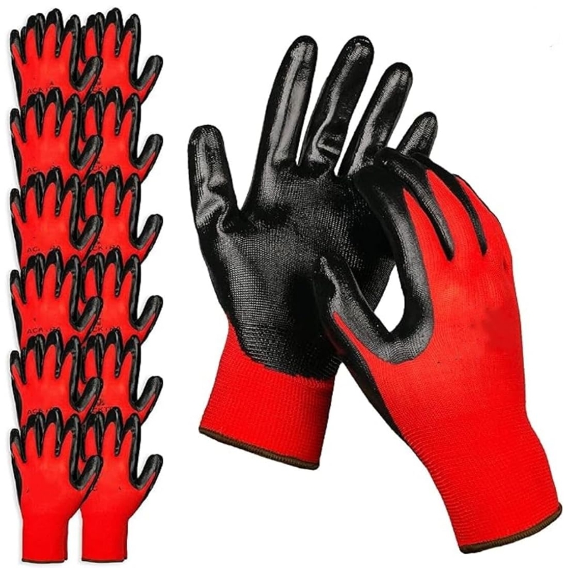 20PCS Nitrile Coated Safety Wo - Nitrile Mechanic Glove บทวิจารณ์และราคา